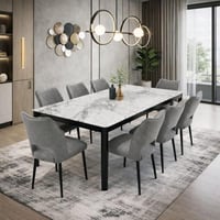 طاولة طعام رخام 8 كراسي