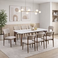 طاولة طعام رخام 8 كراسي