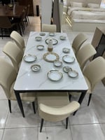 طاولة طعام بورسلان 8 كراسي