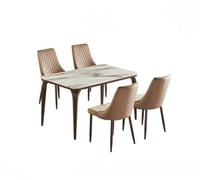 طاولة طعام رخام 4+1 3 الوان