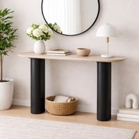 كونسول استقبال خشب اسود