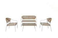 جلسة خارجية 4 اشخاص لون طبيعي