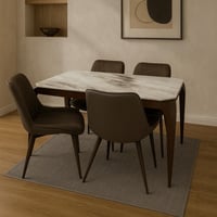 طاولة طعام رخام 4 كراسي