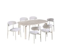 طاولة طعام رخام 6 كراسي