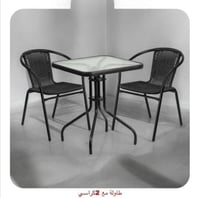 طاولة خارجية مع 2 كرسي