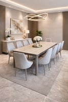 طاولة طعام رخام 10 كراسي