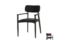 كراسي مفرد جلد بني