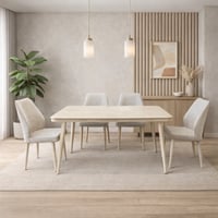 طاولة طعام رخام 4 كراسي