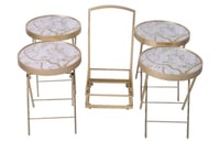 طقم طاولة شنطة بكفرات