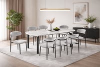 طاولة طعام رخام 8 كراسي