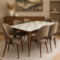 طاولة طعام رخام 8 كراسي