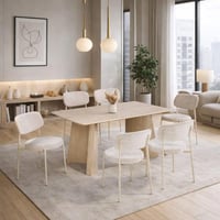 طاولة طعام خشب 6 كراسي