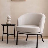 كنبة قماش لون بيج