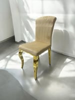 كرسي مفرد استيل ذهبي