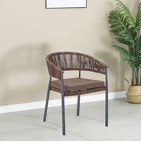 كرسي خارجي مفرد بني