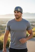 غطاء راس طبي ولراكبي الدراجات مموه اصفر