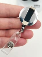 حامل بطاقة دائري معدني