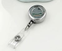 حامل بطاقة دائري معدني