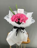 باقة ورد تغليف طبقتين