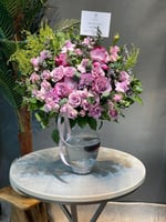 فازة ورد وسمك الزينة الفايتر