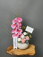 فازة ورد صناعي شريطة حسب الطلب