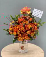 فازة ورد وسمكة فايتر