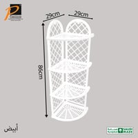 أرفف حمام ركن 4 دور- رقم الموديل(295-4)