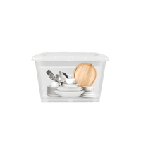 حافظة تخزين شفافة (بعجلات) 85 لتر- رقم الموديل(402...