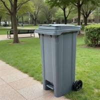 برميل مع دعسة (120 لتر) بعجلات - رقم الموديل(510)