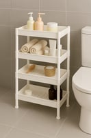 أرفف تخزين (متعددة الاستخدام) مستطيل صغير 4 دور- ر...