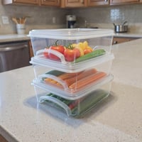 حافظة تخزين متعددة الاستخدام 4 لتر (3 قطع)- رقم ال...