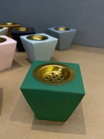 مبخره ميني او حامل شموع - لون اخضر