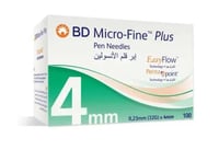 ابر قلم انسولين مقاس 4 BD Nano 32G/4mm/100PCS