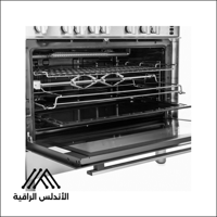 موقد غاز إلبا 90 سم – 5 عيون – بحاجز خلفي – شبك ثق...