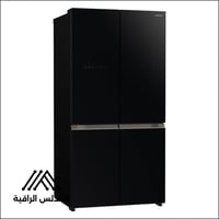 ثلاجة هيتاشي 4 أبواب 18.1 قدم – إنفرتر زجاج أسود أ...