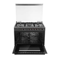 موقد غاز توشيبا لافا 90×60 خمس شعلات SABAF اسود مط...