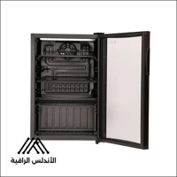 ثلاجة عرض جنرال سوبريم باب واحد زجاجي 72 لتر اسود