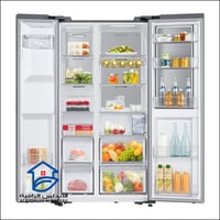 ثلاجة دولابي سامسونج 2 باب مع موزع مياة وثلج 21.5...