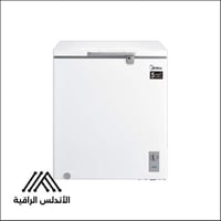 فريزر ميديا أفقي 5 قدم أبيض تبريد موحد وتجميد سريع