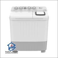 غسالة حوضين اوسكار 10 كيلو لون ابيض