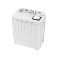 غسالة أوسكار حوضين 6 كجم أبيض