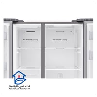 ثلاجة سامسونج باب جنب باب 22.9 قدم فضي