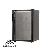 ثلاجة عرض جنرال سوبريم باب واحد زجاجي 72 لتر اسود