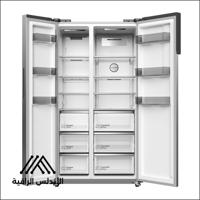 ثلاجة دولابي من هيتاشي بسعة 18.6 قدم، تصميم أنيق و...