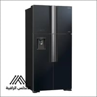 ثلاجة هيتاشي 4 أبواب 19.1 قدم – إنفرتر زجاج أسود أ...