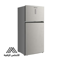 ثلاجة هايسنس بابين فضي 635 لتر 22.4 قدم نو فروست ا...