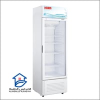 ثلاجة عرض هام أبيض 8.4 قدم 4 أرفف
