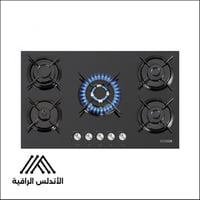 سطح كومتيل بلت إن غاز 90×52 سم زجاج أسود تركي