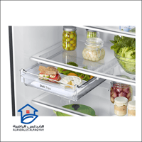 ثلاجة سامسونج 21.9 قدم انفيرتر اسود ستانليس