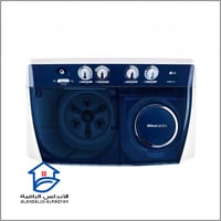 غسالة LG حوضين سعة 12 كجم أبيض مزودة بتقنية Roller...